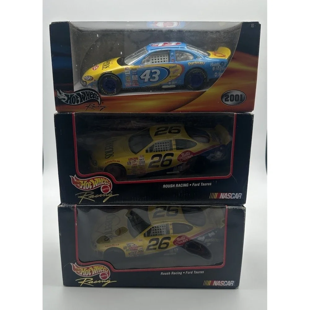 HOT WHEELS 1:24 NASCAR CHEERIOS POP SECRET JOHN ANDRETTI & 2X JOHNNY BENSON LOT